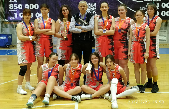 Серебро когалымских спортсменок в Чемпионате школьной баскетбольной лиги «КЭС-БАСКЕТ» Югры сезон 2021-2022