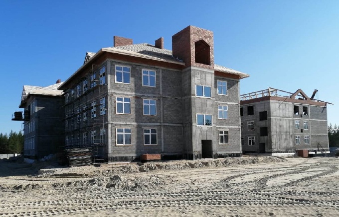Строительство детского сада в восьмом микрорайоне Когалыма продолжается