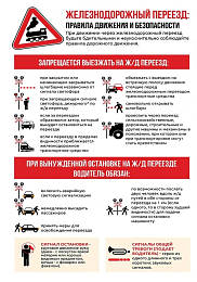 Правила безопасности на железнодорожном переезде